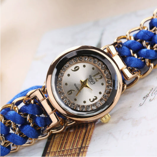 Reloj de Moda Casual para Mujer con Cadena de Cuerda Tejida y Movimiento de Cuarzo - Image 24
