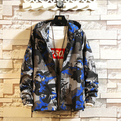 Chaqueta Hoodie Camuflada con Cierre para Hombre - Image 9