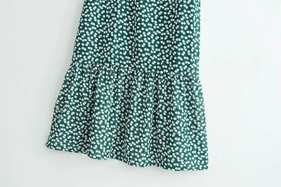 Vestido Camisero de Gasa Floral - Image 5