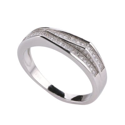 Anillo de Diamantes Doble Corona Micro