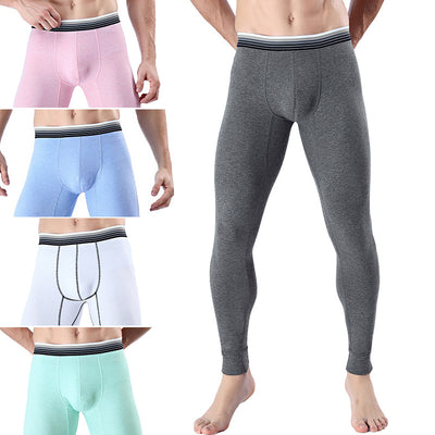 Pantalones Térmicos Cortos de Algodón para Hombre - Ajuste Abdominal Slim