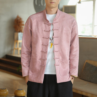 Chaqueta Hanfu Buddha Estilo Chino Retro para Hombre - Image 13