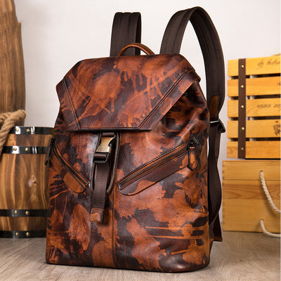 Mochila de Viaje en Cuero Genuino Premium - Image 3