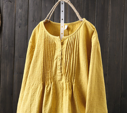 Jersey de Cuello Redondo en Algodón y Lino - Image 3