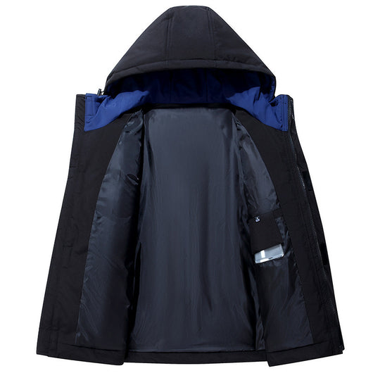 Abrigo de Algodón Grueso con Capucha para Hombre - Protección Térmica Outdoor - Image 8