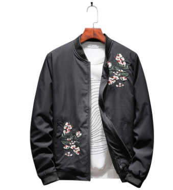 Chaqueta Beisbolera Delgada Primavera Otoño Hombre - Estilo Casual Slim con Bordado - Image 3