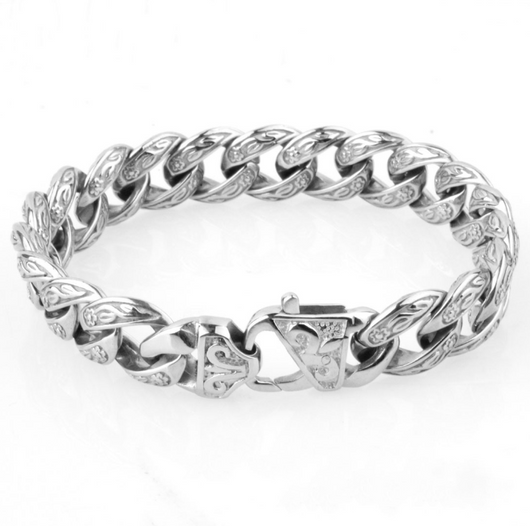 Pulsera de Acero Inoxidable Titanio Estilo Europeo Americano para Hombre - Image 4
