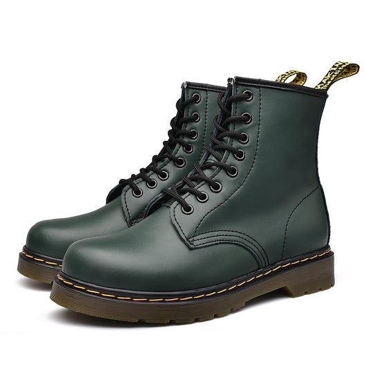 Botas Martin de Cuero Doble Capa para Pareja - Estilo Corto Unisex - Image 6