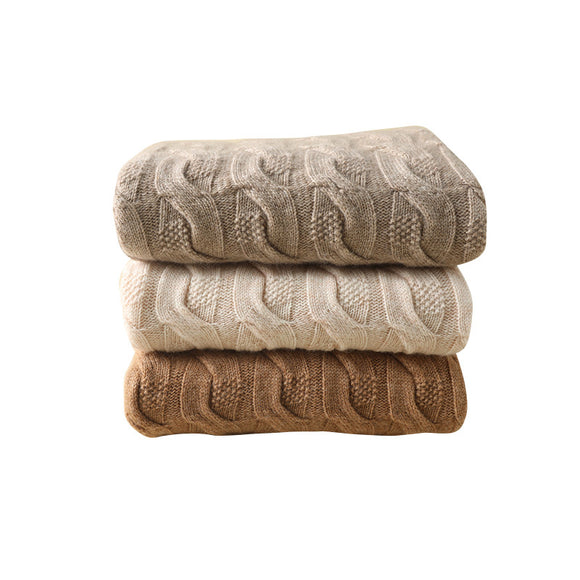 Suéter de Cuello Alto en Cashmere con Tejido Retorcido para Mujer