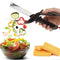 Tijeras Multiusos 2 en 1 de Acero Inoxidable con Cortador de Vegetales
