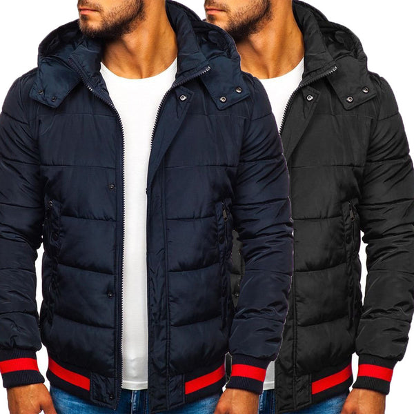 Chaqueta Acolchada para Hombre con Capucha - Abrigo Térmico Invierno