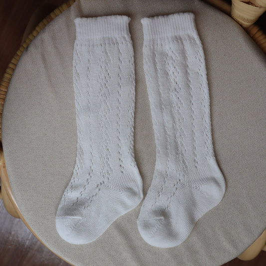 Calcetines de Malla Transpirable con Diseño Calado para Bebés y Niños
