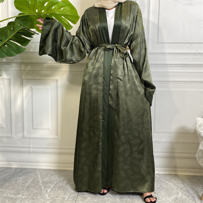Bata Cardigan de Satén Estampado - Image 3