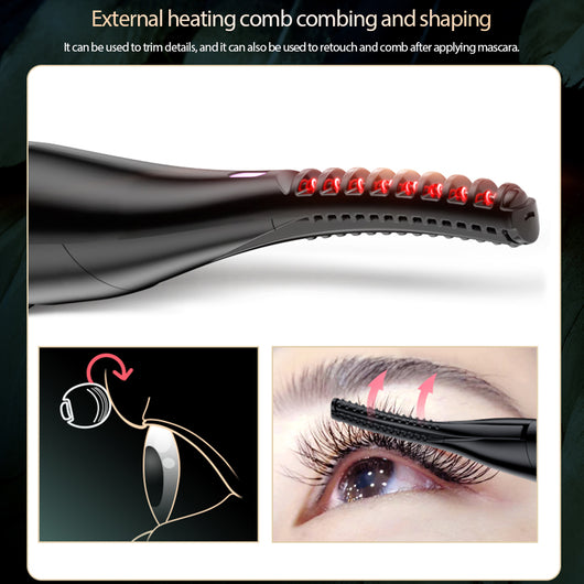 Rizador de Pestañas Eléctrico Calefactable Doble Cara para Maquillaje Profesional - Image 14