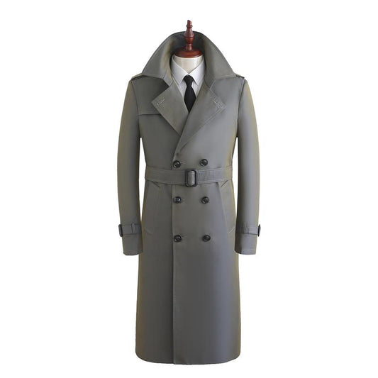 Abrigo Elegante Coreano Estilo Británico para Hombre - Image 2