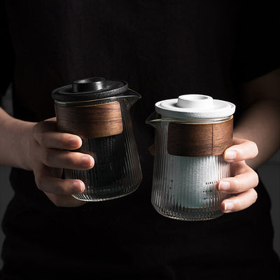 Juego de Té Kung Fu Portátil con Vidrio y Cerámica para Exterior - Image 5