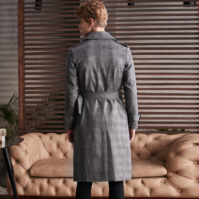 Gabardina Larga Elegante Hasta la Rodilla - Image 8