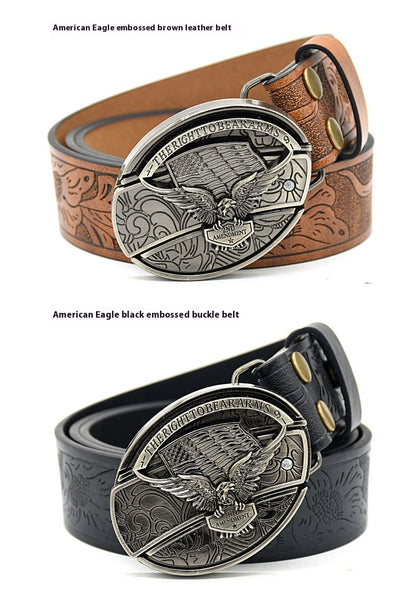 Cinturón de Cuero con Grabado Personalizado y Hebilla Suave - Image 44