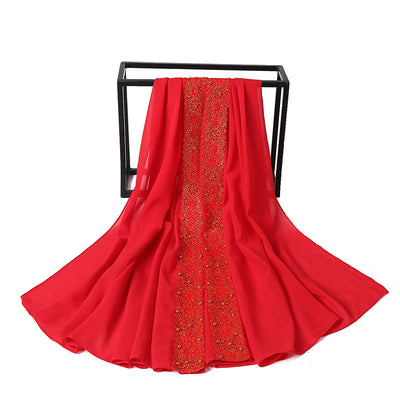 Pañuelo de Encaje con Perlas para Mujer - Elegancia y Estilo - Image 44
