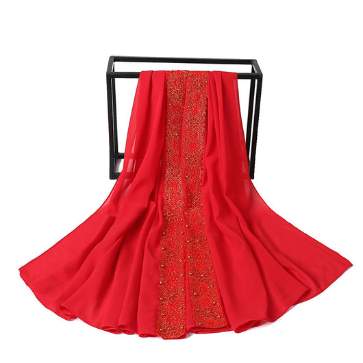 Pañuelo de Encaje con Perlas para Mujer - Elegancia y Estilo - Image 44