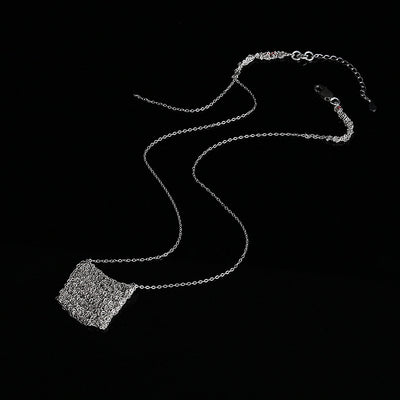 Collar de Plata Esterlina con Diseño de Bolsa de la Suerte para Mujer - Image 8