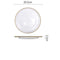 Plato Redondo de Porcelana Bone China para Comida Occidental