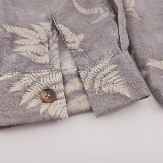 Camisa Estampada Hojas Digital para Hombre - Image 4
