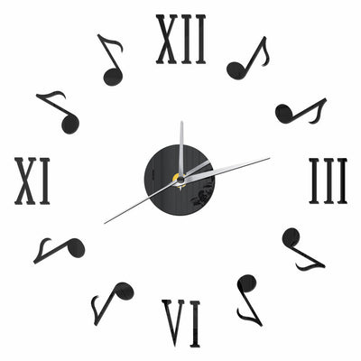 Reloj de Pared Espejo Acrílico Efecto Retro con Números Romanos - Image 2
