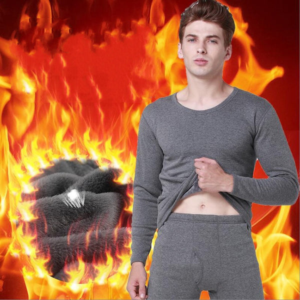 Conjunto Térmico Grueso para Hombre con Forro de Terciopelo