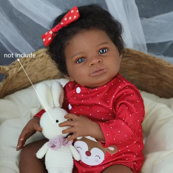 Muñeca Bebé Realista con Piel Pintada a Mano