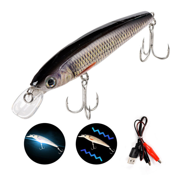 Señuelo LED Vibrante Recargable para Pesca