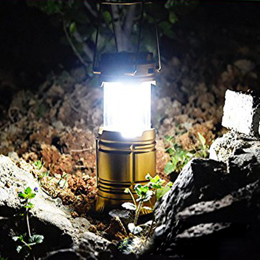 Linterna de Camping Solar Telescópica Multifuncional para Tienda de Campaña