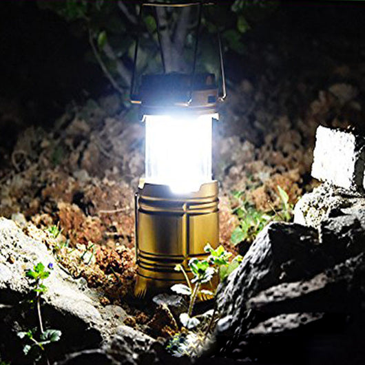 Linterna de Camping Solar Telescópica Multifuncional para Tienda de Campaña