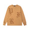 Men's Relaxed Fit Long Sleeve T-Shirt with Embroidered Lettering