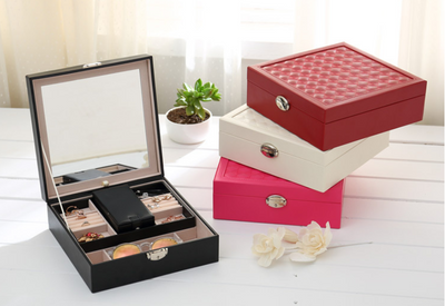 Caja Organizadora Multifunción de Madera Personalizable para Joyas y Cosméticos - Image 7