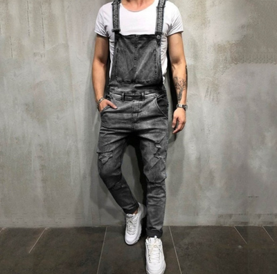 Enterizo Denim Sling con Rotos Desgarrados - Image 10