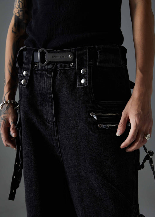 Pantalón Casual Recto con Múltiples Bolsillos y Cierre - Image 16