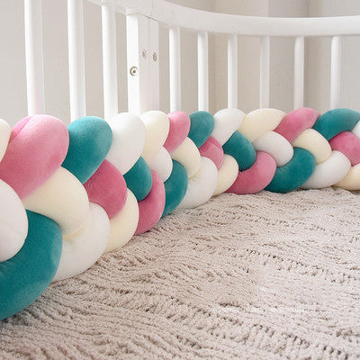 Protectores de Cuna Trenzados Alargados con Almohada Decorativa - Image 14