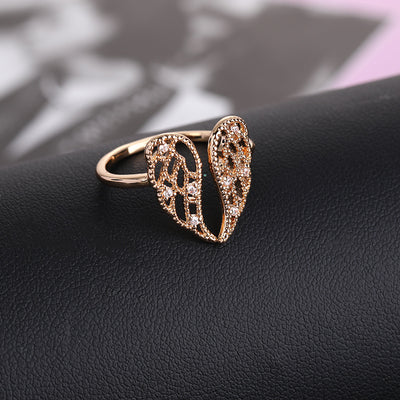 Anillos de Alas de Ángel con Cristales de Diamante para Mujer - Image 4
