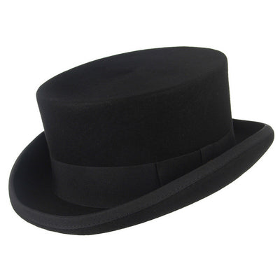 Sombrero de Fieltro de Lana Tipo Cilindro - Unisex para Mago y Eventos
