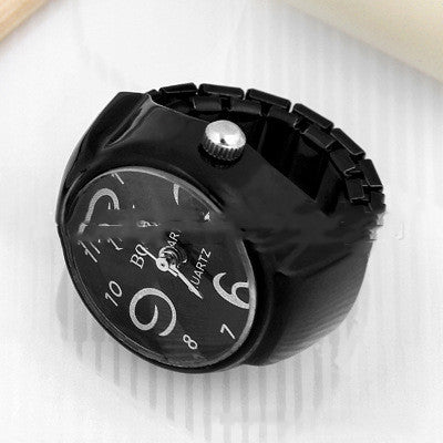 Reloj Anillo Digital Colorido de Moda con Pantalla Redonda