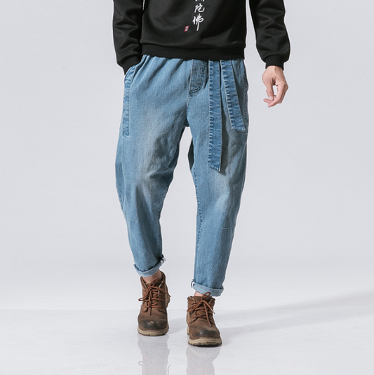 Cinturón Retro Casual Holgado para Jeans - Estilo Urbano Juvenil