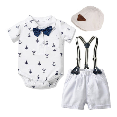 Mameluco Estilo Caballero para Bebé Niño con Estampado Triangular - Image 5