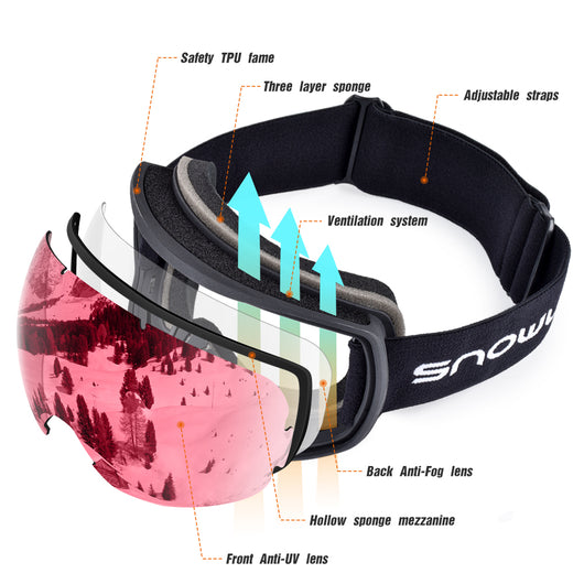 Gafas de Esquí Antivaho Doble Capa para Hombre y Mujer - Compatible con Lentes Correctivos - Image 5
