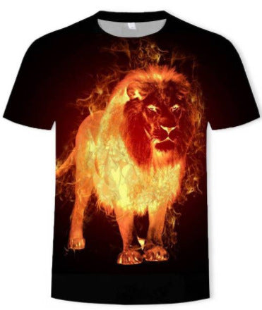 Camiseta Estampado 3D Águila, Lobo y León - Image 18