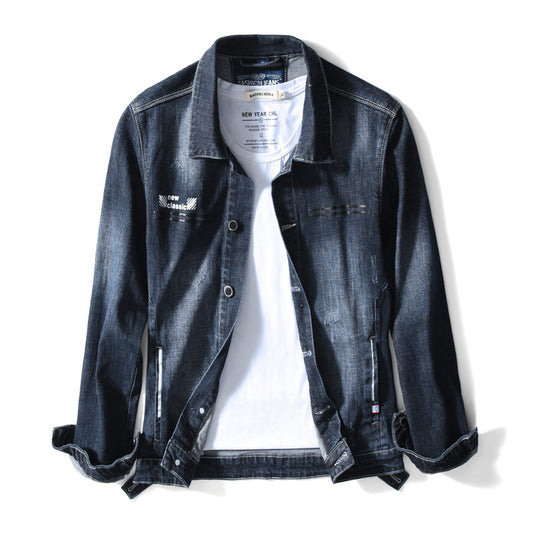 Chaleco Denim Estampado Casual