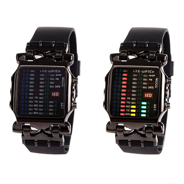 Reloj LED Digital Empresarial Estilo Moderno