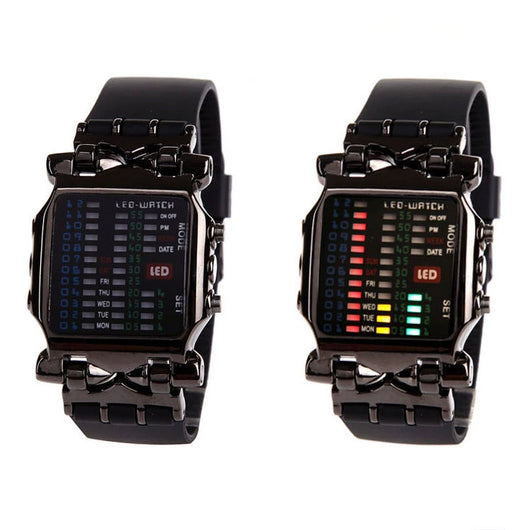 Reloj LED Digital Empresarial Estilo Moderno