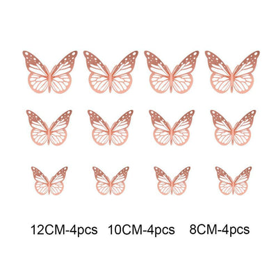 Mariposas Espejo 3D Huecas - Pegatinas Decorativas para Paredes - Image 15