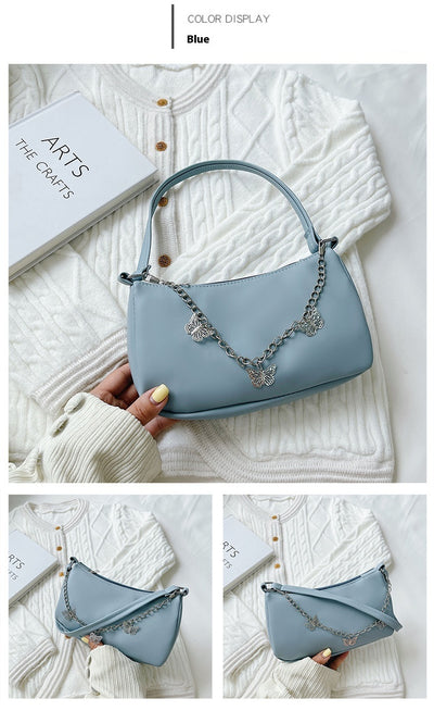 Bolso Bandolera Mariposa con Cadena - Cartera Versátil Comodidad Diaria - Image 28